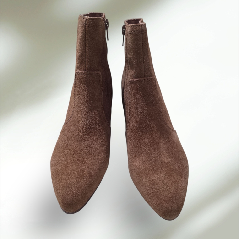 Chelsea & Violet Chic Suede Ankle Booties